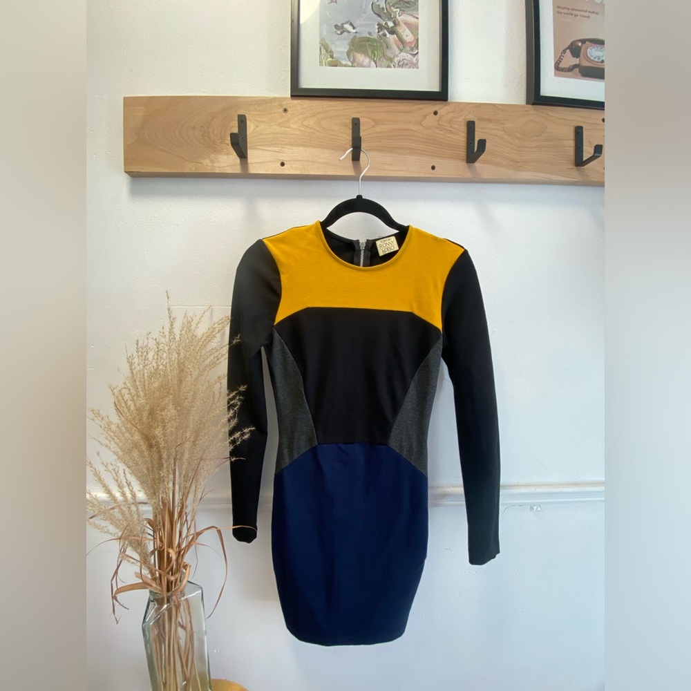 Block contrast dress - Torn by Ronny Kobo